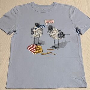 GAP Light Blue Bird Graphic Tee